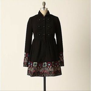 Tracy Reese embroidered wool coat